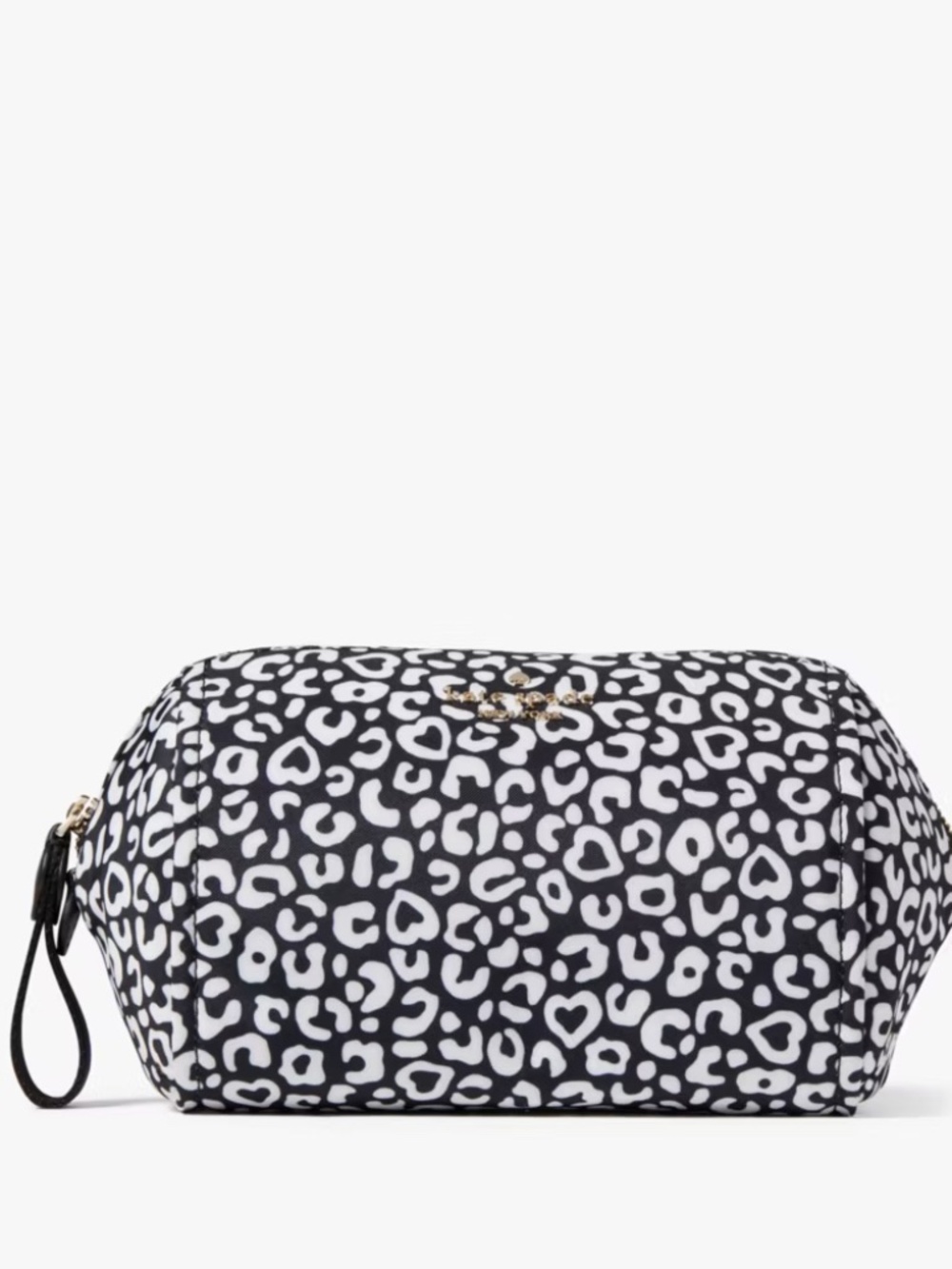 Kate Spade “Leopard Heart” Medium Travel Cosmetic Case